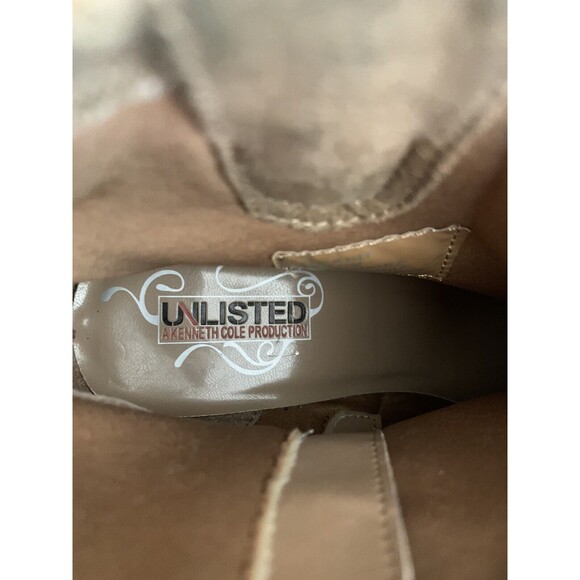 Unlisted By Kenneth Cole Women’s It’s A Hit Side Zip Fabric Top Sz 7.5 Bootie - Picture 6 of 8